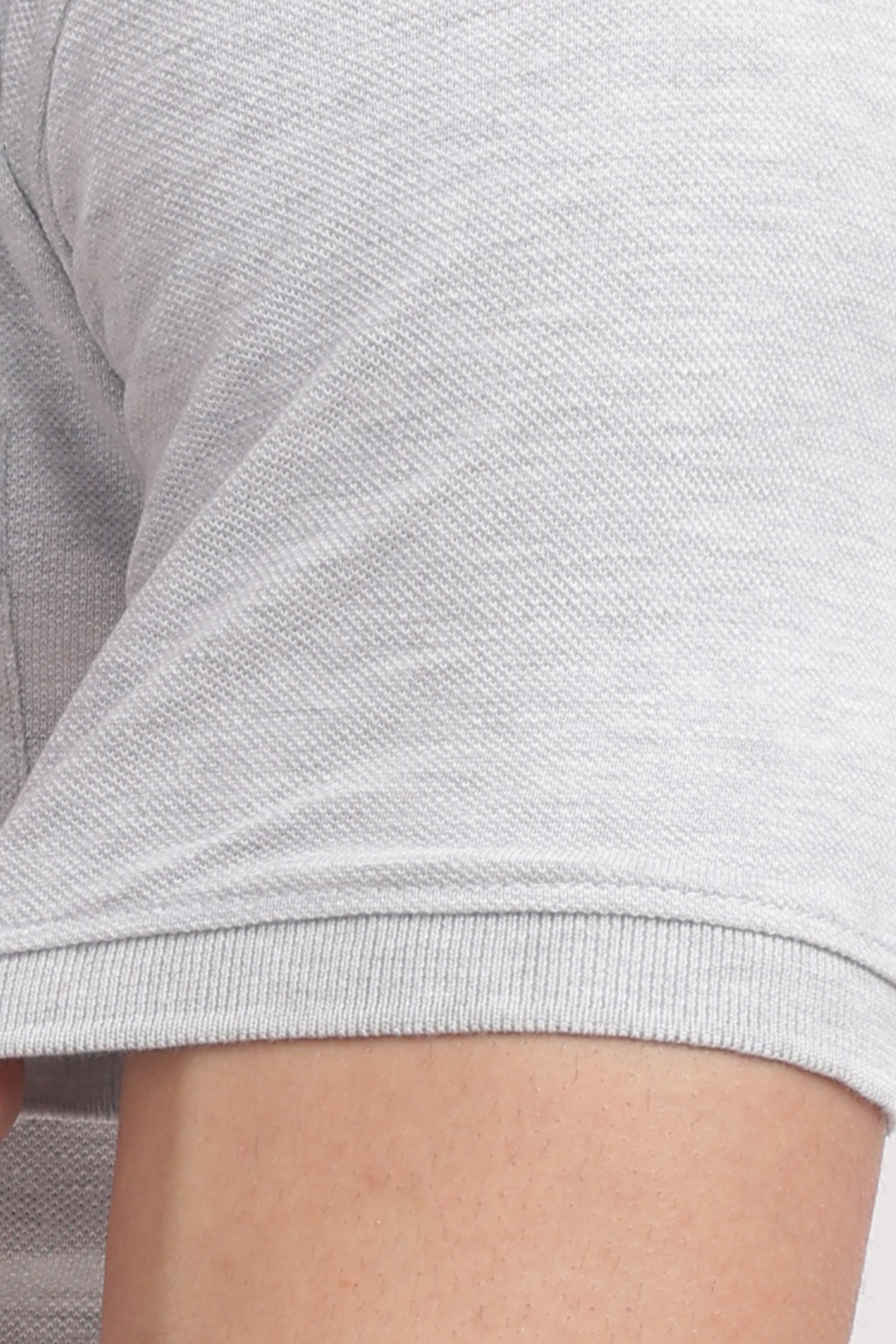 Men’s Ash Grey Cotton Collared Polo | Subtle, Cool & Versatile