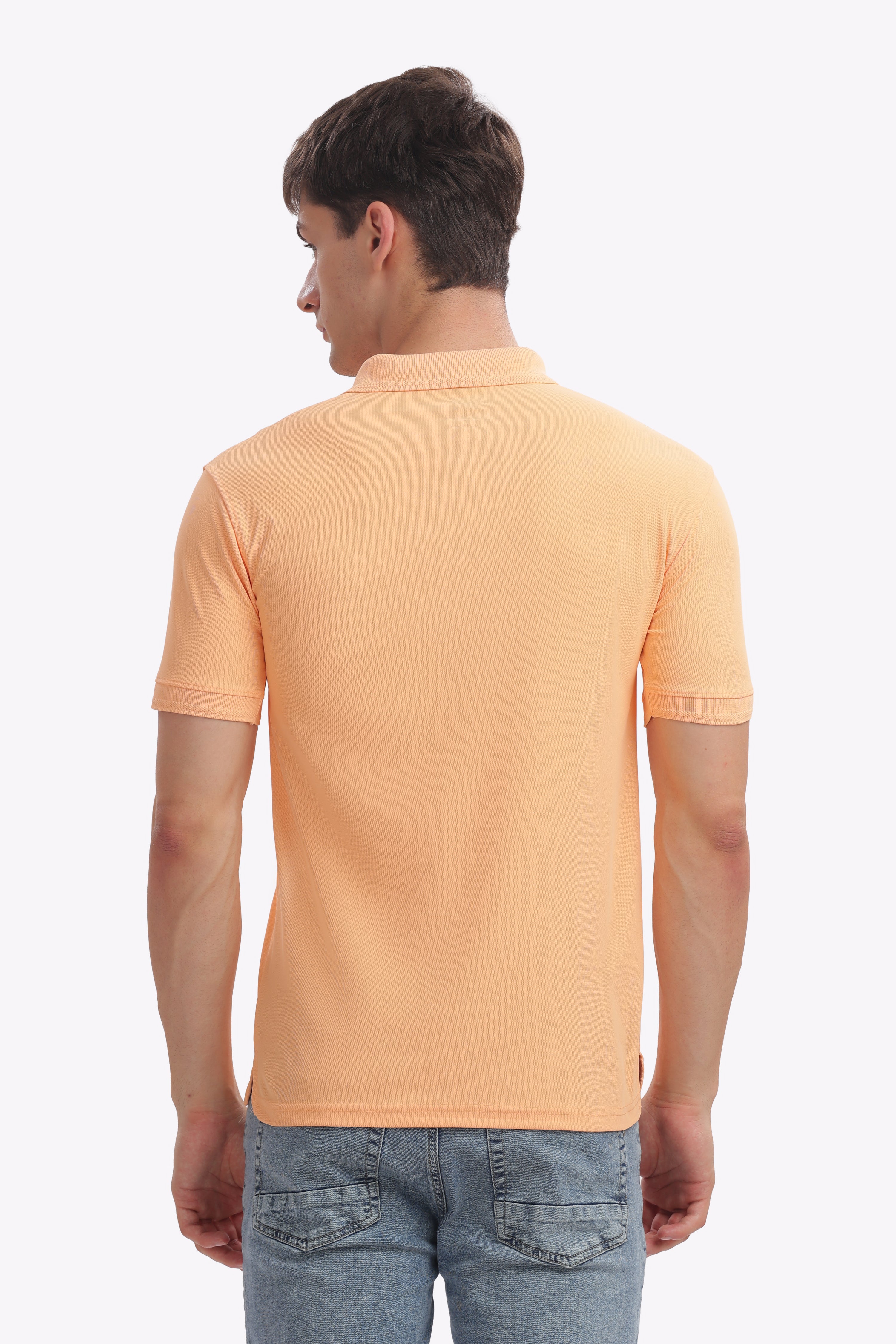 Collar T-Shirt – Light Orange