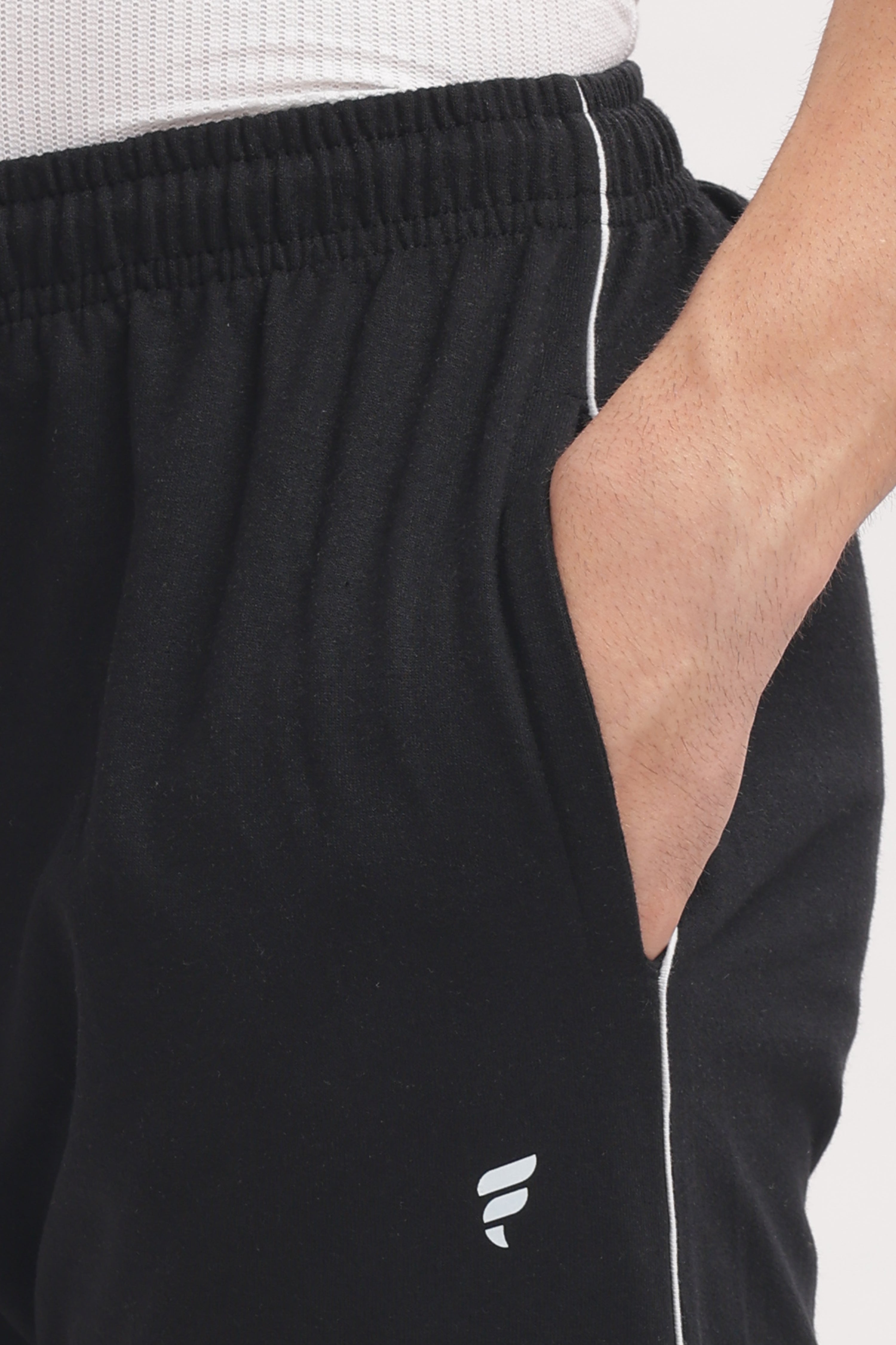 Men’s Cotton Track Pant – Black Melange | Trendy & Comfortable Joggers for All-Day Wear