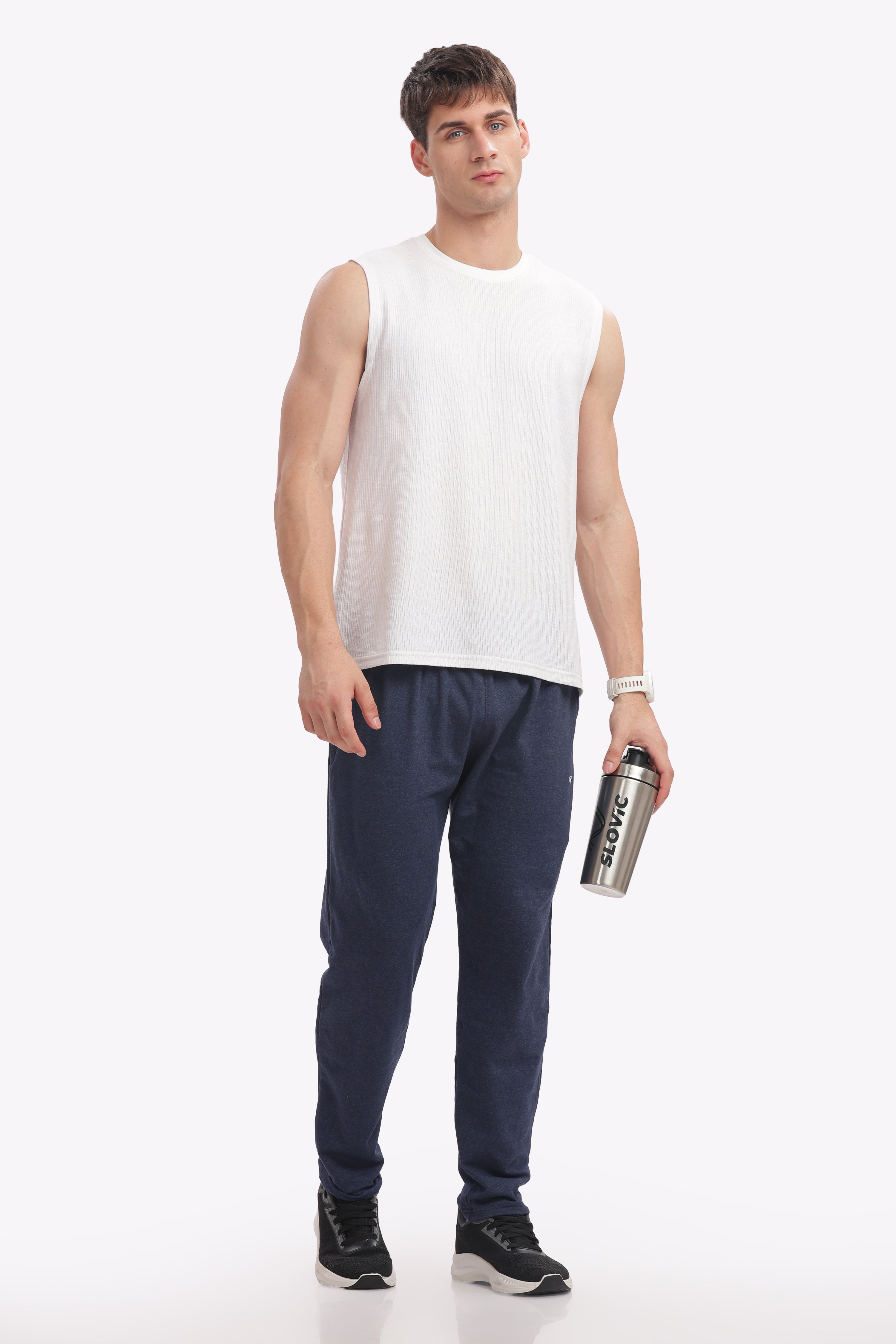 Men’s Plus-Size Cotton Track Pants – Pack of 3 | Comfortable Joggers for Gym, Sports & Everyday Wear