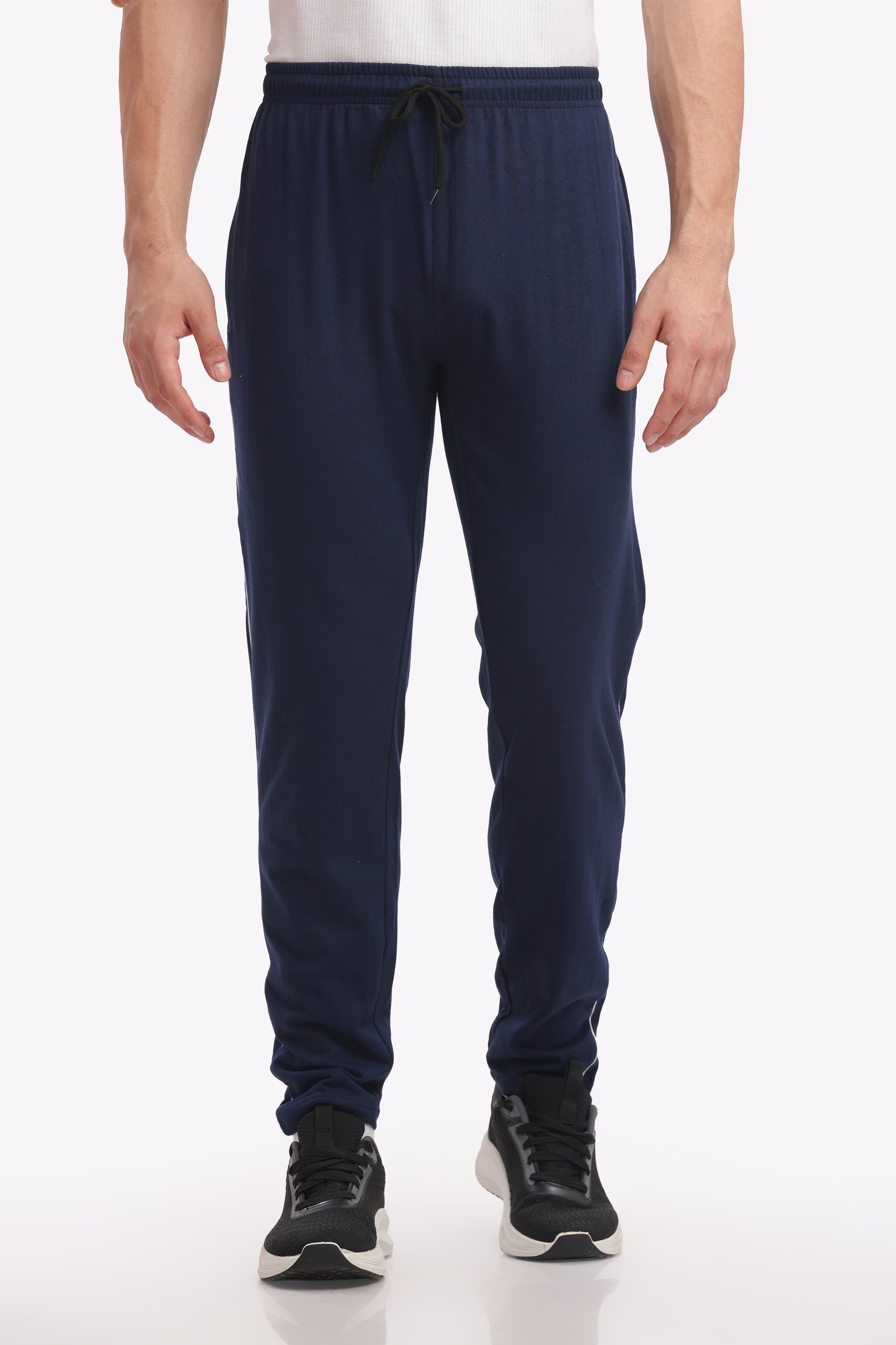 Fitobee Men’s Premium Cotton Track Pants – Navy (Pack of 1)