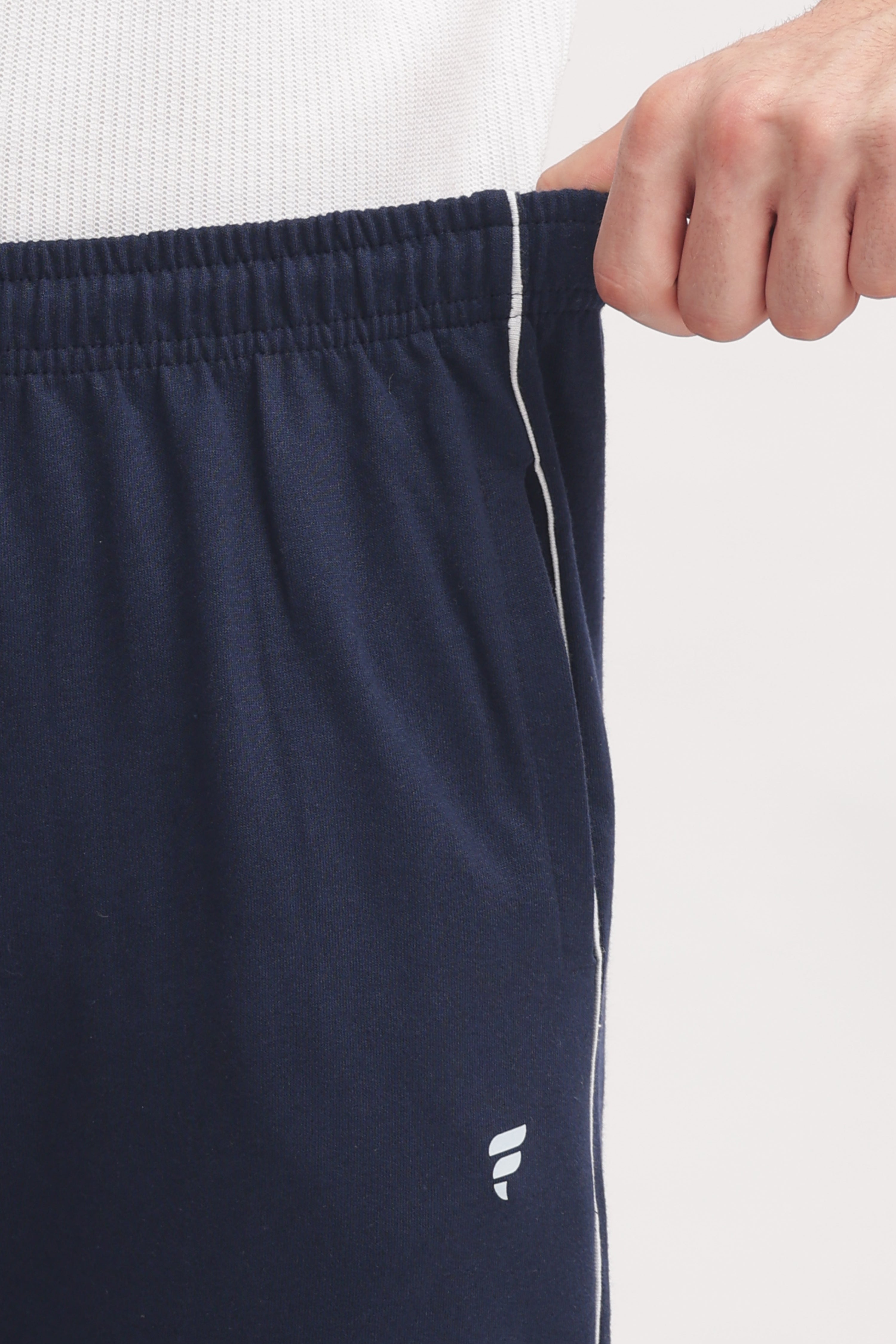 Men’s Plus-Size Cotton Track Pant – Navy | Soft, Stretchable & Comfortable