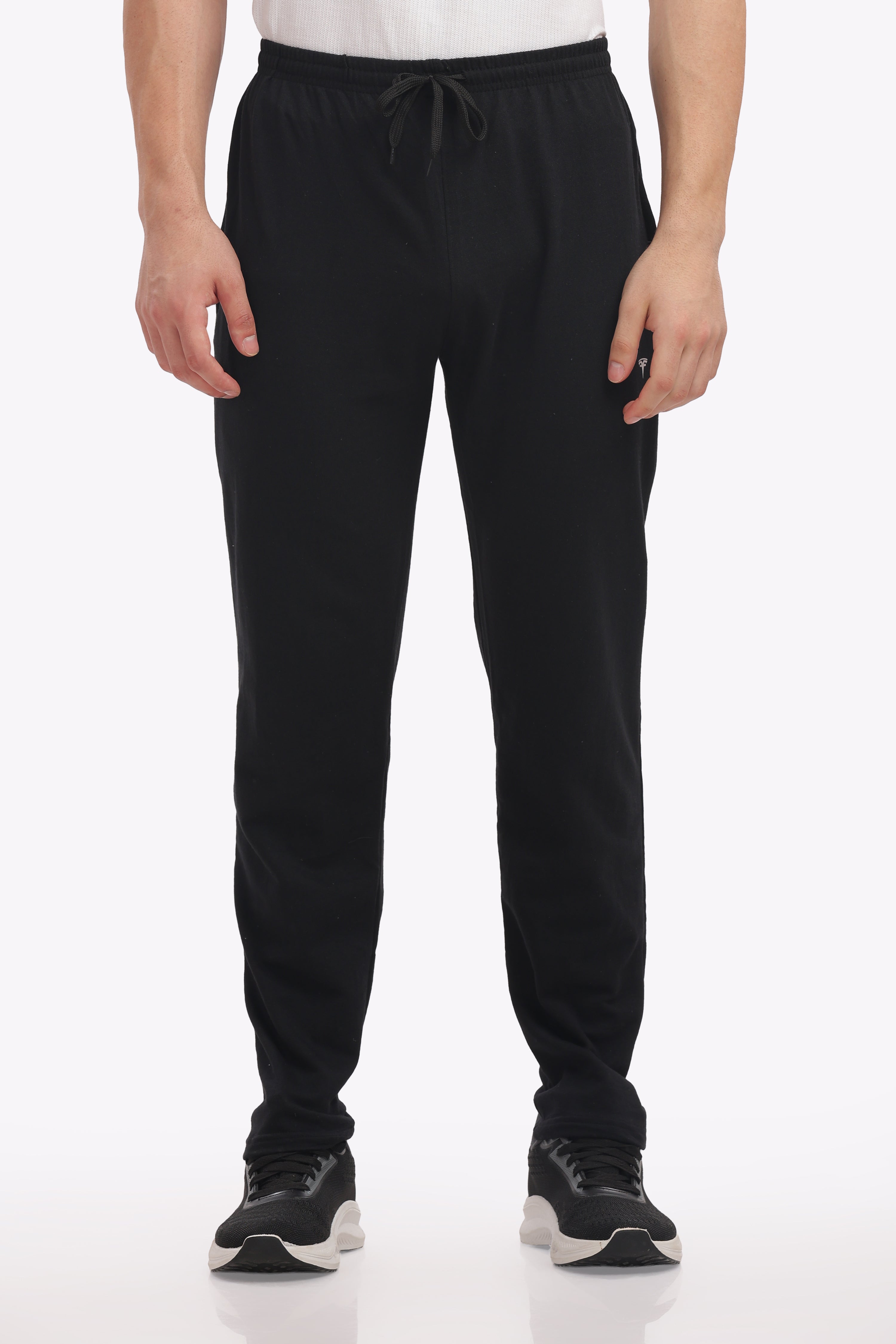 Men’s Plus-Size Cotton Track Pant – Black Melange | Trendy & Durable Joggers for Sports & Everyday Use