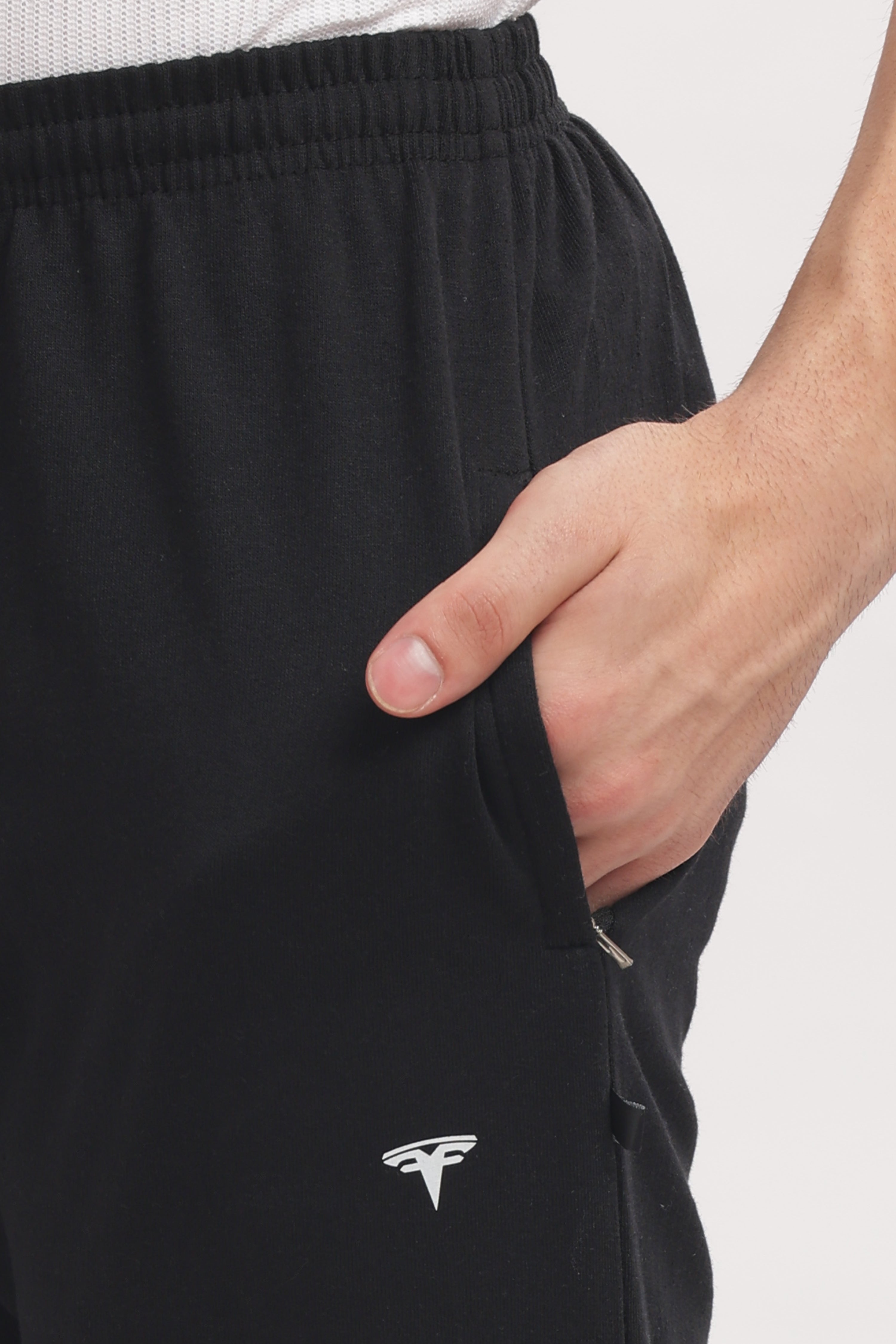 Men’s Plus-Size Cotton Track Pant – Black Melange | Trendy & Durable Joggers for Sports & Everyday Use