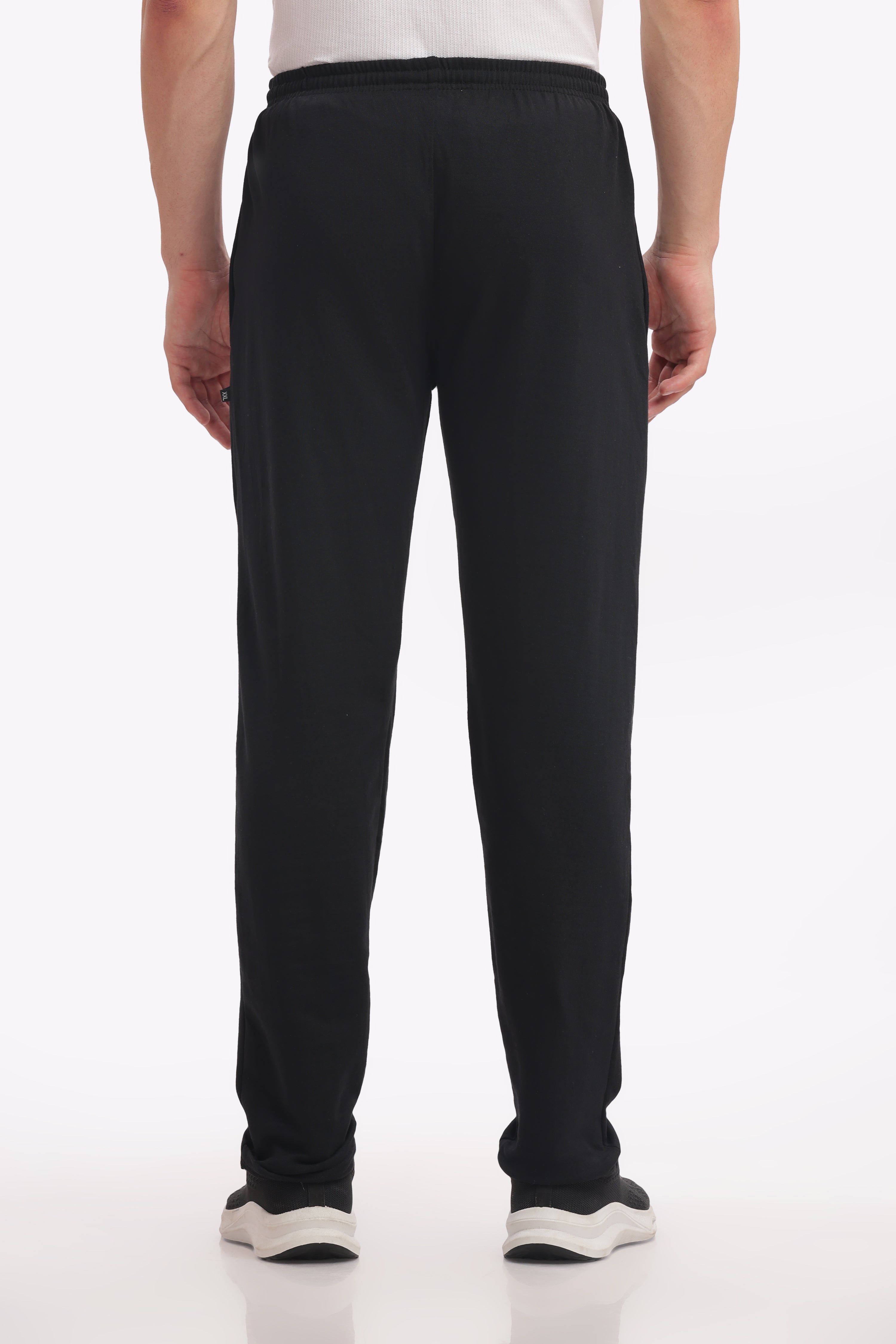 Men’s Plus-Size Cotton Track Pant – Black Melange | Trendy & Durable Joggers for Sports & Everyday Use