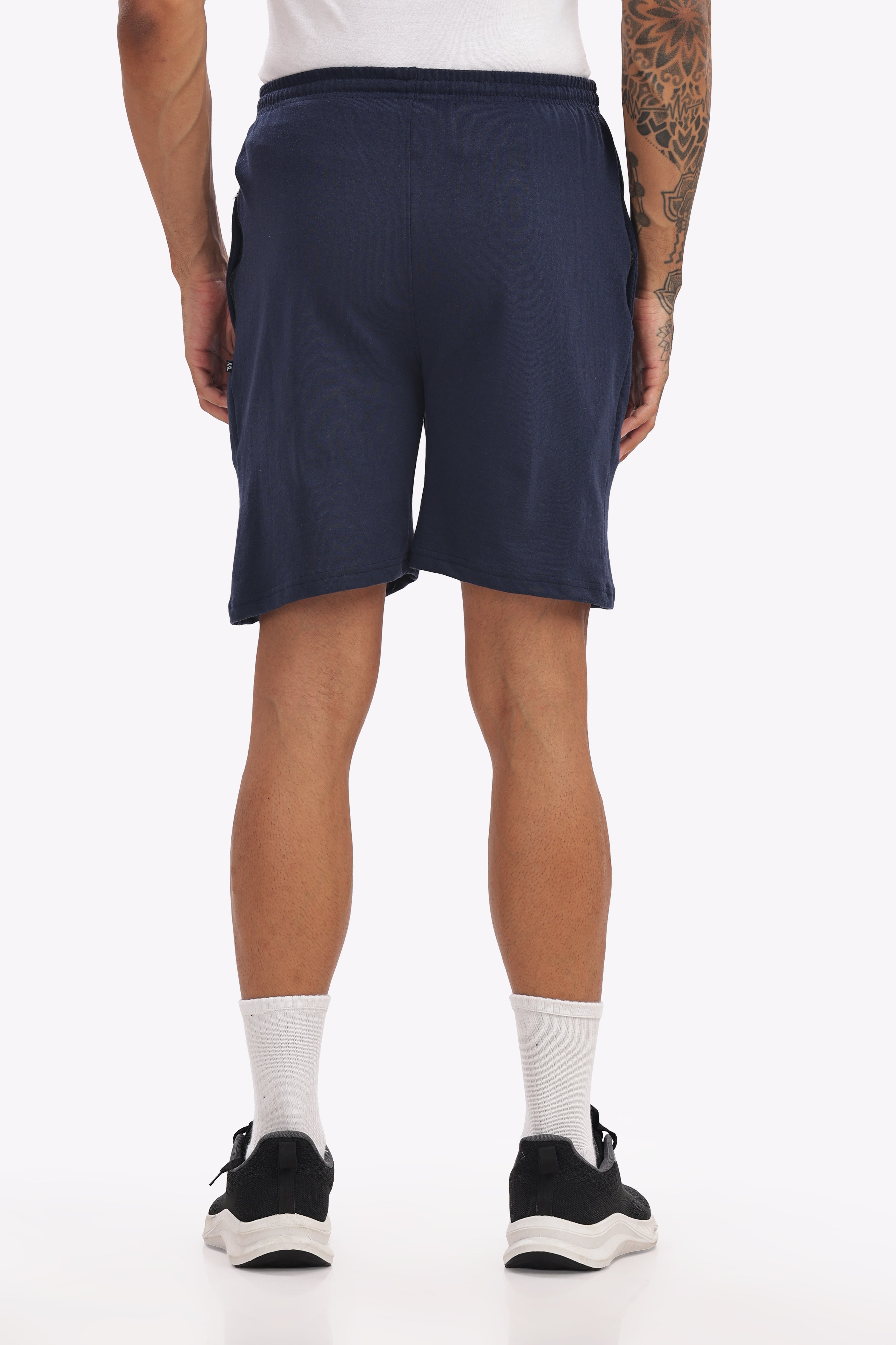 Men’s Premium Navy Cotton Shorts – Plus Size (46, 48, 50) | Soft, Breathable & Durable Everyday Wear