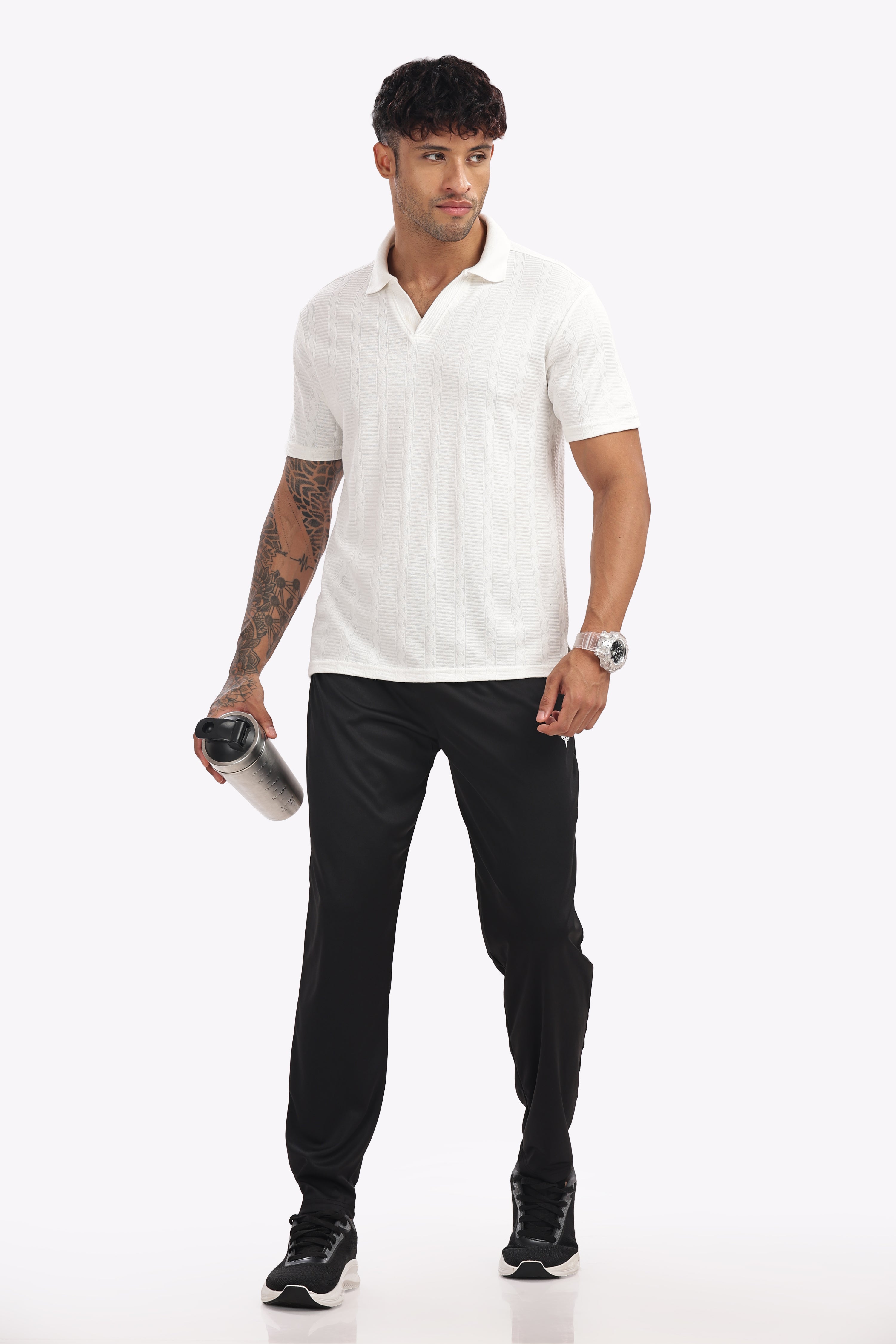 Men’s Black Lycra Track Pant – Timeless Style Meets Everyday Comfort