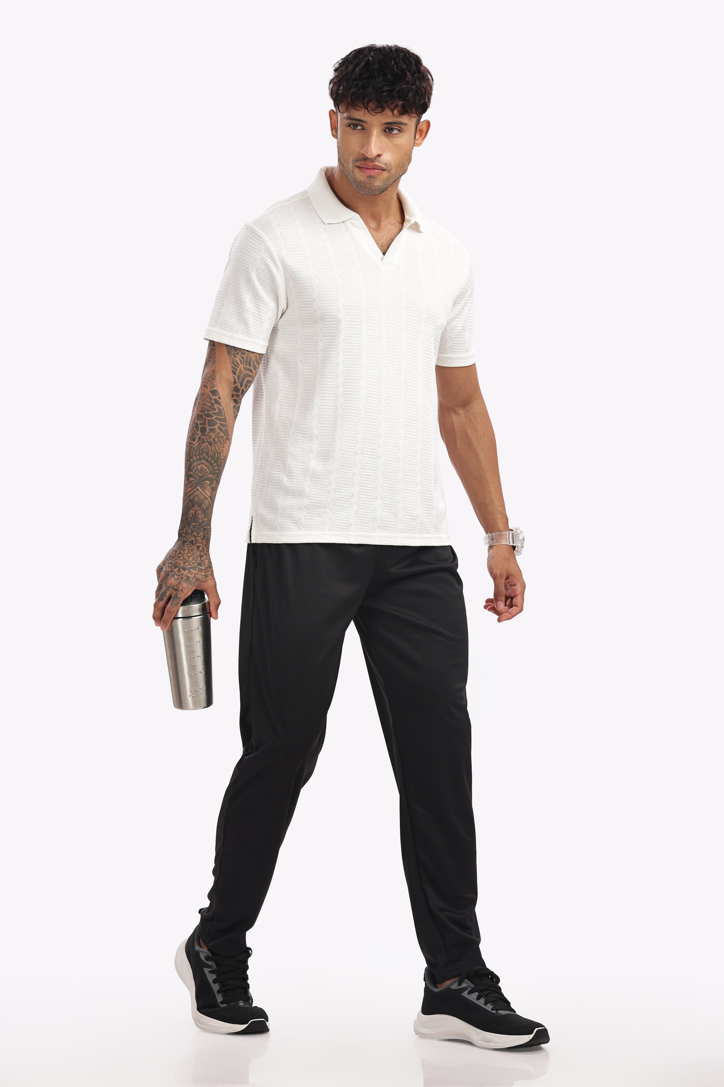 Men’s Black Lycra Track Pant – Timeless Style Meets Everyday Comfort