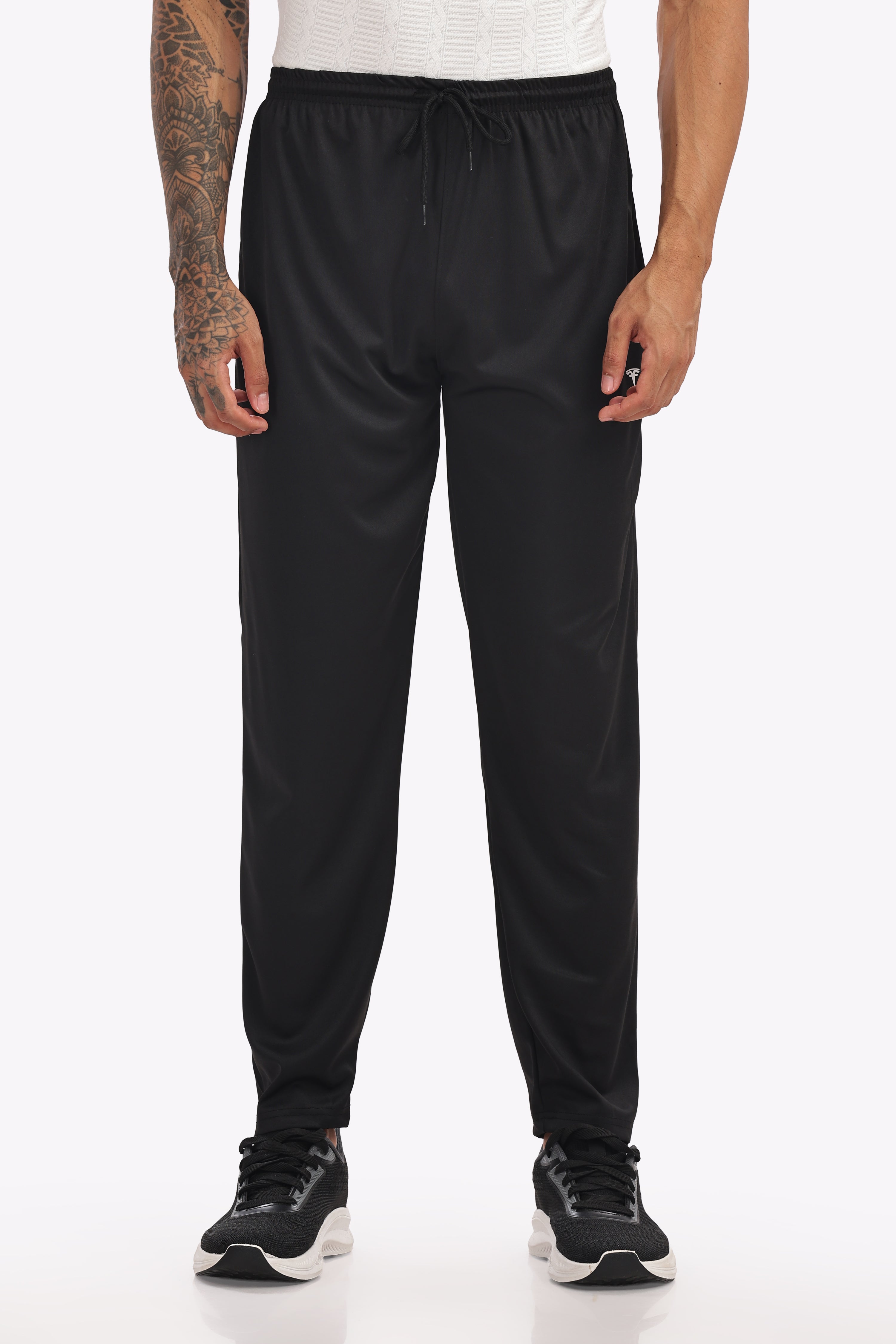 Men’s Cotton Track Pant – Black | Everyday Comfort Fit Joggers for Gym & Casual Wear
