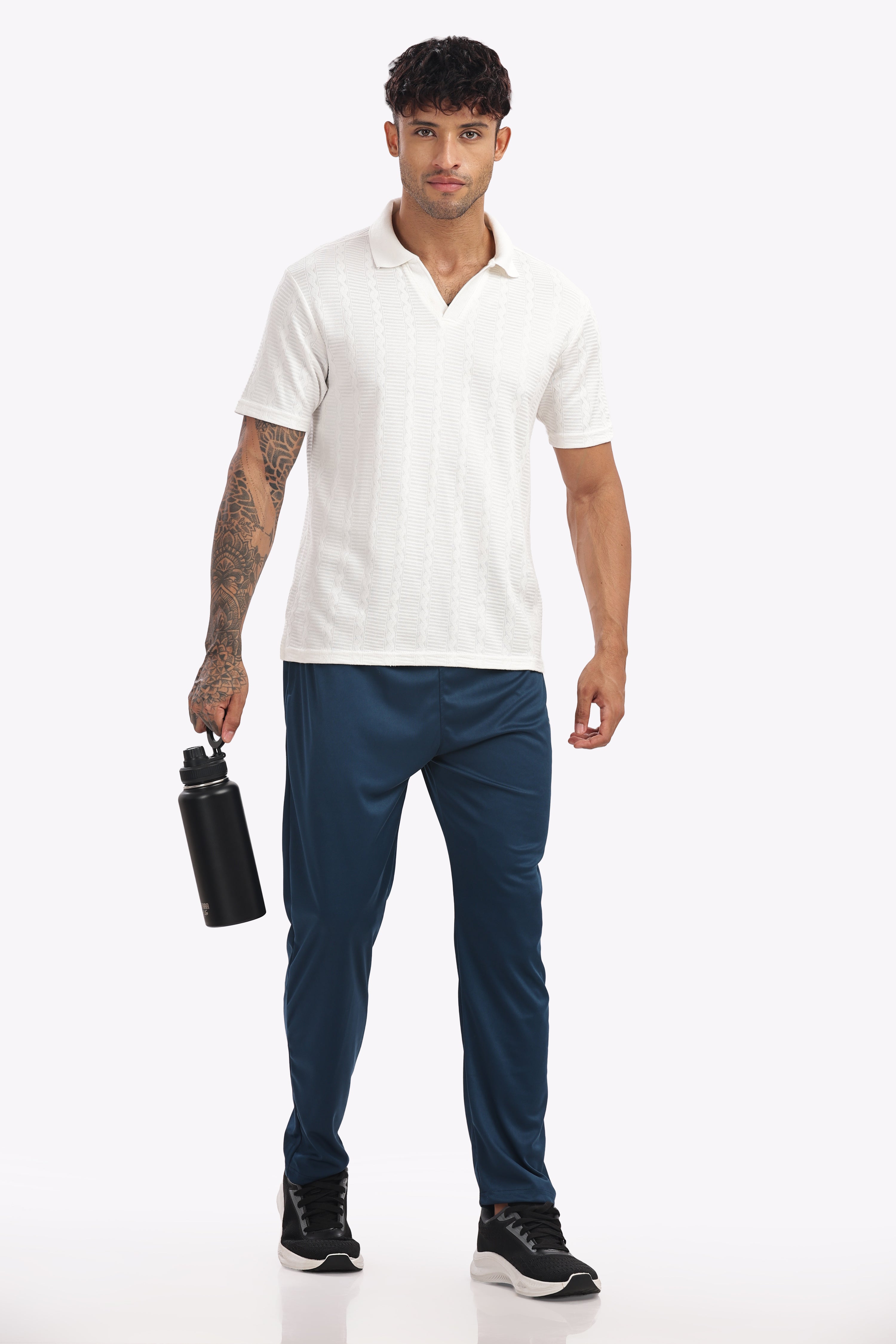 Men’s Pack of 5 Lycra Track Pants – Multi-Color Combo | Premium Comfort