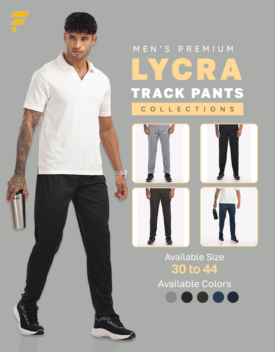 Men’s Navy Lycra Track Pant – Smart, Sporty & Stylish