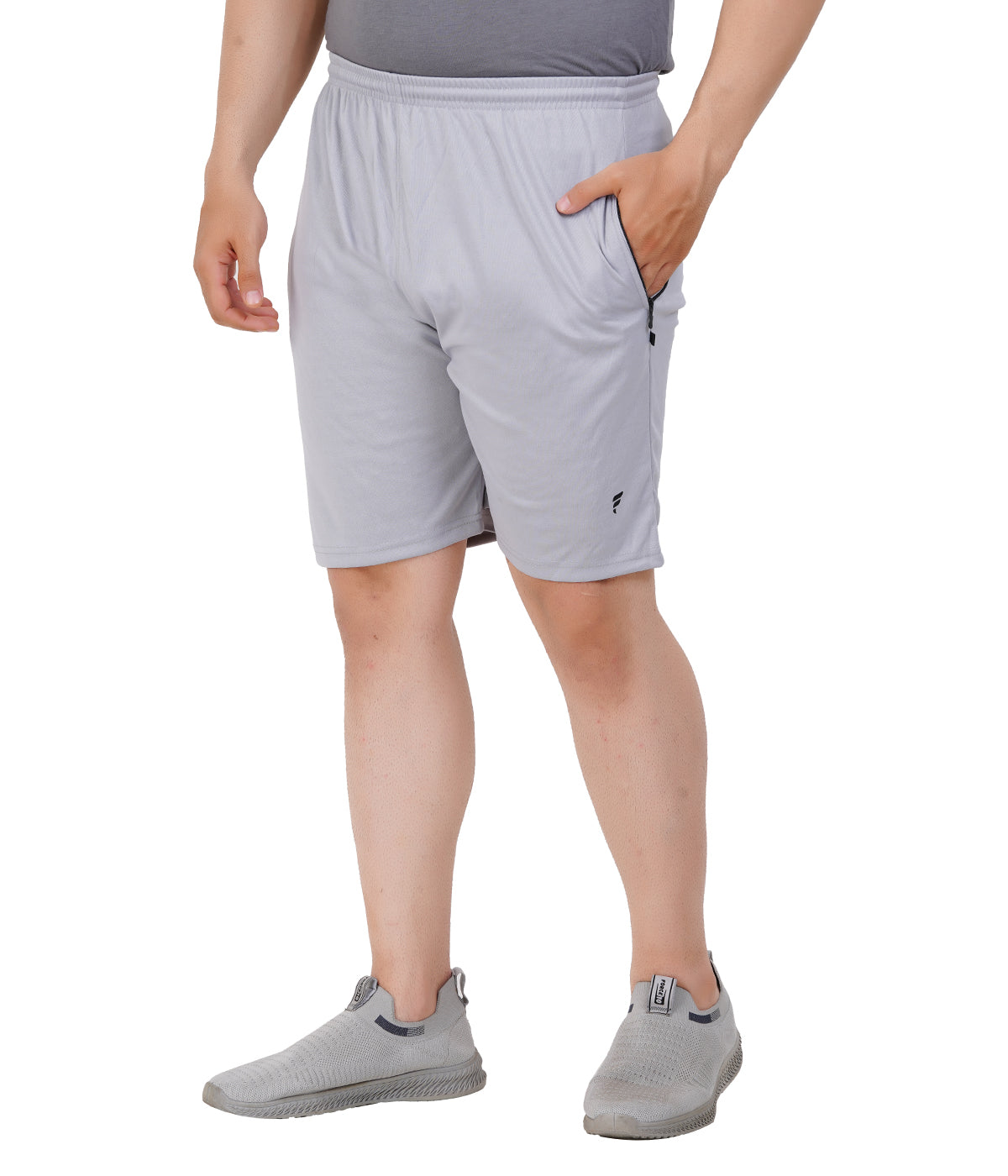 Men’s Cotton Shorts – White Melange