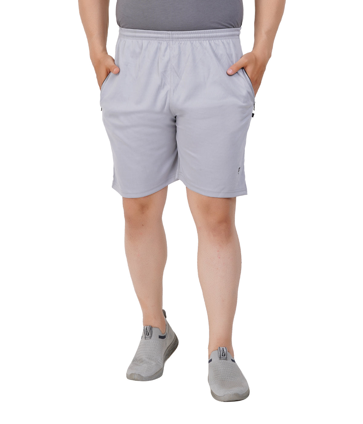 Men’s Cotton Shorts – White Melange